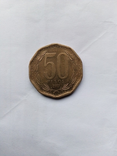 Moneda 50 Pesos - Año 2007 - (Usado)