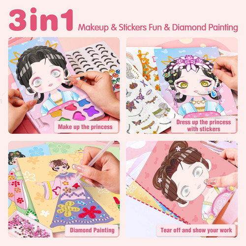 Kit De Maquillaje En Papel Y Juguetes Temáticos Para Niñas