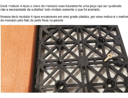 Decks Em Módulos Encaixável P/ Terraços Kit Com 12 Un