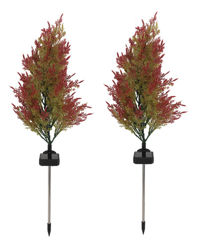 Luces Solares Para Árbol De Navidad, 2 Piezas, Rgb, Automáti
