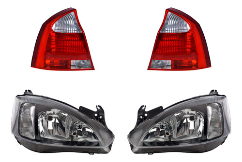 Kit Faros Y Calaveras Depo Chevrolet Corsa 2003 A 2008