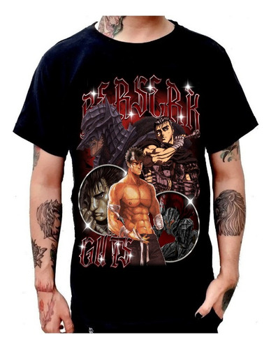 Playera Berserk Guts Anime Aesthetic Bootleg