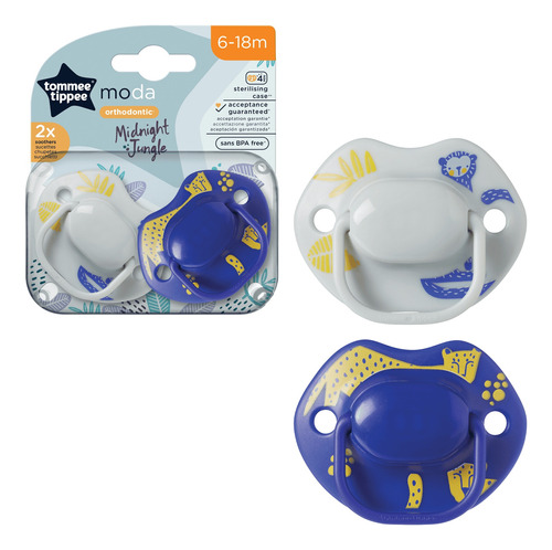 Chupete Moda 6 A 18 M Pack X 2 Tomme Tippee