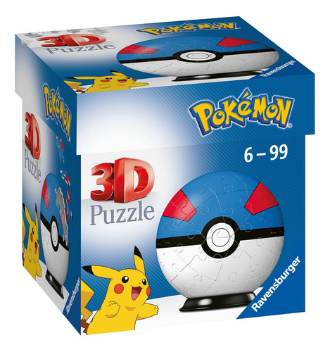 Rompecabezas Ravensburger Pokémon Great Ball 3d