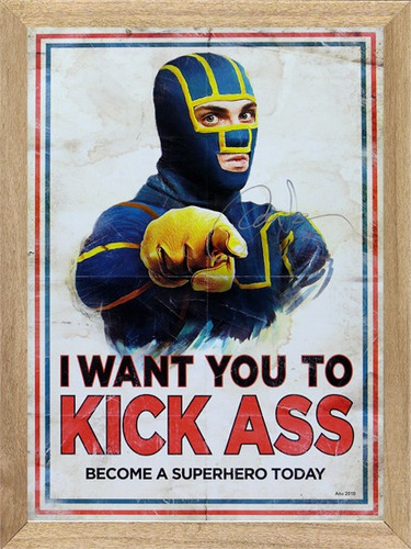 Kick Ass Comic Cuadros Posters Carteles  M193