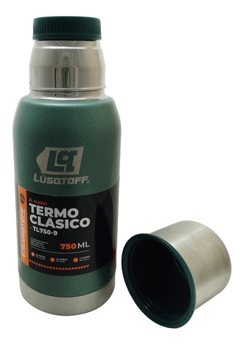 Termo Acero Inoxidable 750 Ml Tapón A Rosca Frio Calor