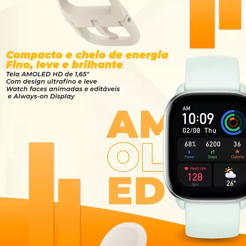 Smartwatch Amazfit GTS Xiaomi Versão Global Azul