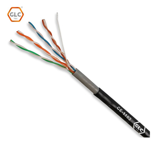 Imagen 3 de 10 de Cable Utp Exterior Doble Vaina Glc Cable Cat 5e Glc 305 Mts