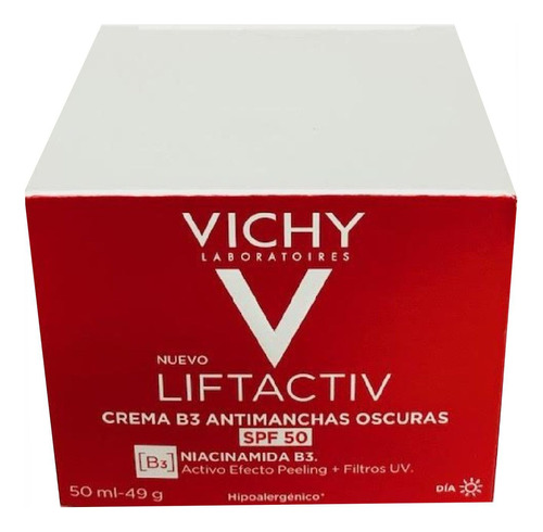 Crema Vichy De Día B3 Antimanchas Oscuras Fps Niamicida 50+