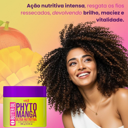 Máscara Widi Care Phytomanga nutrição de 300mL 300g