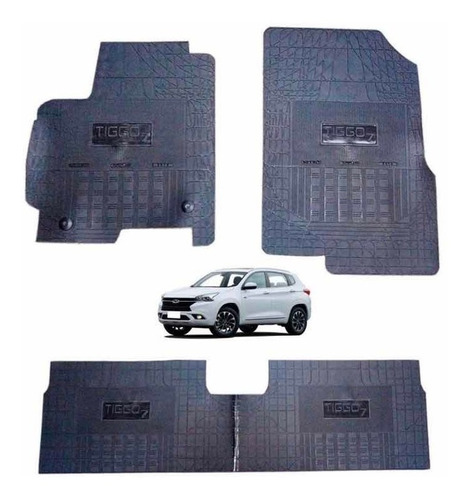 Tapete Borracha Interno Chery Tiggo 7 2019/2021 - Premium