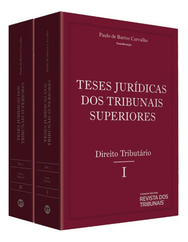 Coleção Teses Jurídicas Dos Tribunais Superiores 19 Tomos + Índice Gustavo Badaró T. Arruda Alvim Paulo De Barros Carvalho Etc (obra Fundamental Para Operadores Do Direito) Jurisprudência Capa Dura