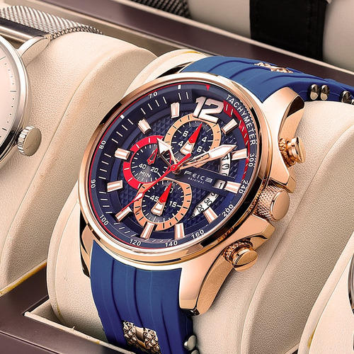 Reloj Deportivo Multifuncional Feice Con Correa De Silicona