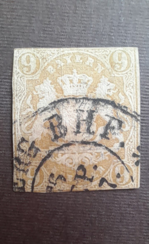 N°147. Alemania Antigua. 1867. Escudo De Baviera (Usado)