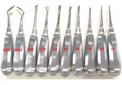 Elevadores Para Extracción Botadores Dentales Kit 10