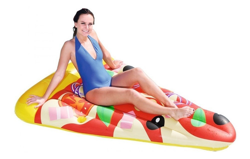 Colchoneta Inflable Grande Pileta Pizza Party Verano Diseño