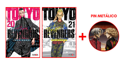 Combo Tokyo Revengers 20 Y 21 + Pin - Manga