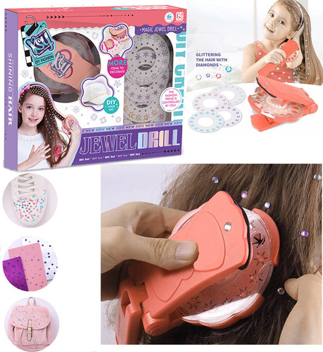 Aplicador De Brillitos Para El Pelo Bling Strass Jdt