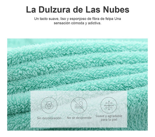 Jj 5 Pcs Toallas Baño Completo Grande Microfibra 70*140cm
