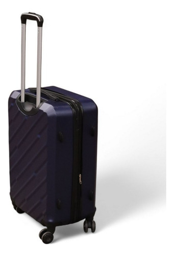 Maleta Azul 68 Cm Con 4 Ruedas Y Seguridad Tsa