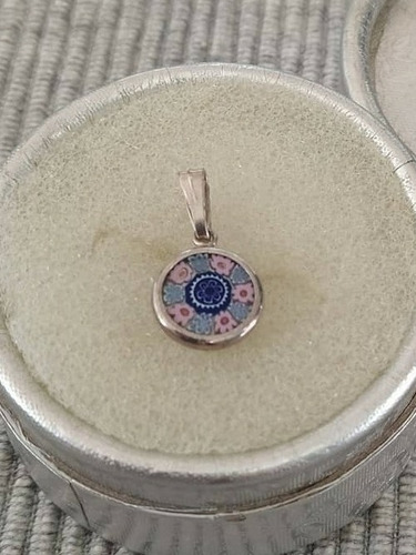 Dije Plata 900 Esmaltada Mandala De La Suerte