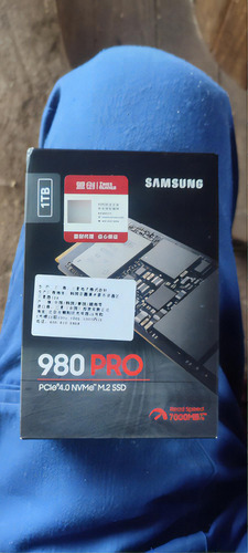 M.2 Samsung 980 Pro PCI-e Nvme Gen4 de 1 TB, color negro