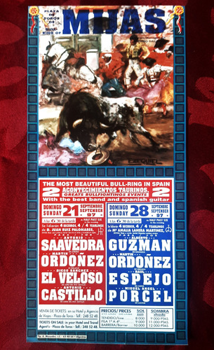 Posters Corridas De Toros X 4 Afiches Impecables 1997 (Usado)