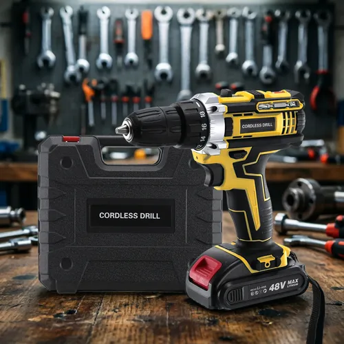 MLB 4779619025 Furadeira Parafusadeira 48v Max 2 Baterias De Litio Sem Fio JM