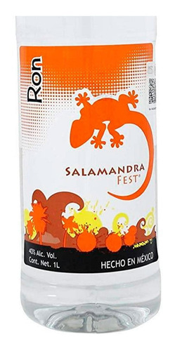 Caja De 12 Ron Salamandra Blanco Fest Pet 1 L