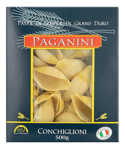 Kit 3x: Macarrão Conchiglione Paganini 500g