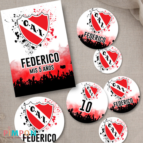 Kit Imprimible Club Atletico Independiente - Personalizado