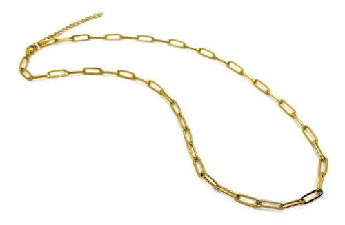 Collar Cadena Forcet De Acero Dorado