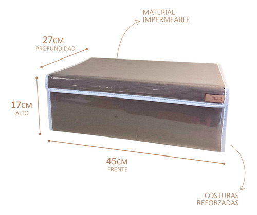 Cajas Grandes Nylon Cristal Con Abrojo