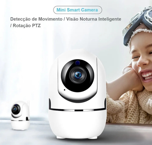 Imagem 7 de 7 de Mini Camera Ip Wifi Hd Onvif Sensor Movimento Automatico