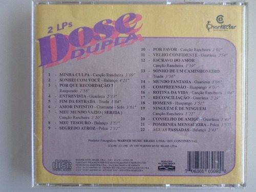 Cd Milionário & José Rico - Dose Dupla (2 Lps) Vol. 2 (Usado)