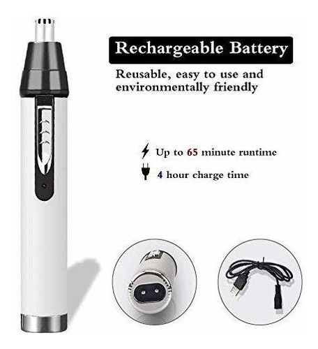 Cortador De Pelo Para Nariz Recargable Para Usb Para Orejas