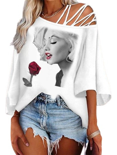 Blusa Dama Rocco Asb-035 Marilyn Rose Talles S Al 2xl