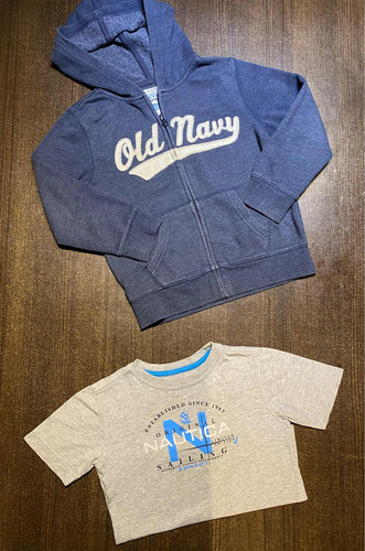 Combo Niño Talle 4 Campera Old Navy + Remera Náutica