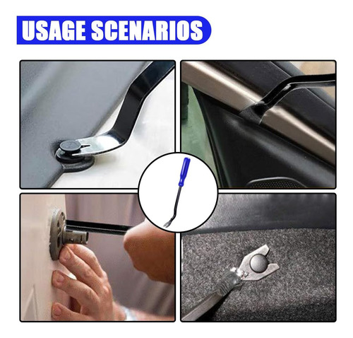 Extractor Clip Plastico Panel Molduras Tapizados X 5 Pc S.