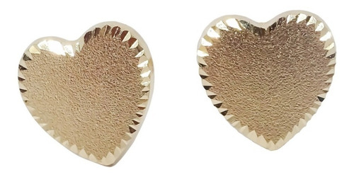 Amor Eterno - Broqueles / Corazón Azucarado / Oro Sólido 10k