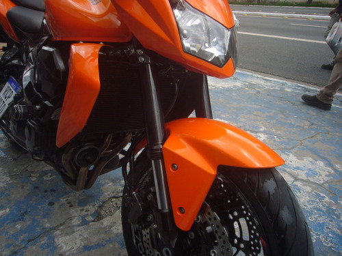 Imagem 6 de 10 de Kawasaki Z 750 Laranja 2012 Nova Baixo Km Troca Financia