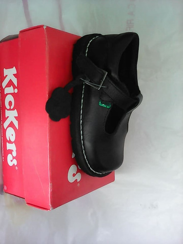 Zapatos Negros Kickers De Niña Talla 24 Nuevos