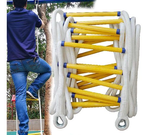 Styleee Fire Escape Rope Ladder With Sturdy Capacity Up