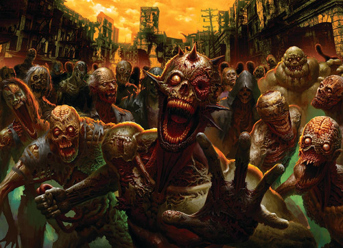 Rompecabezas Toynk Zombie Horde Monster Horror 1000 Piezas