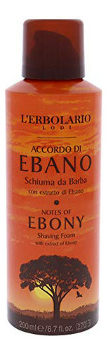 Espuma De Afeitado L'erbolario Notes Of Ebony - Suave Y Refr