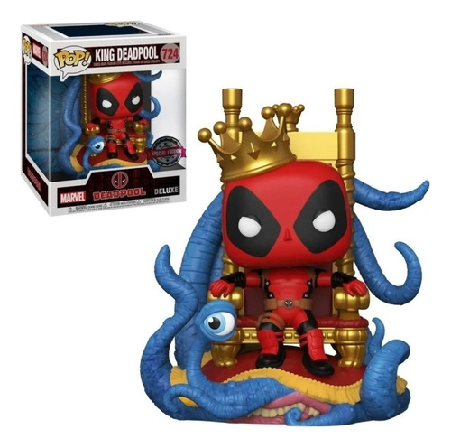 ¡Funko Pop! Edición especial Marvel Deluxe King Deadpool #237