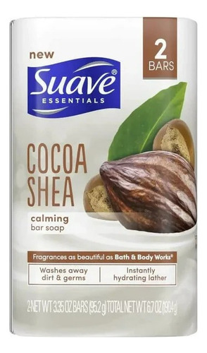 2pack Jabon En Barra Suave Essentials Cocoa Shea 95g