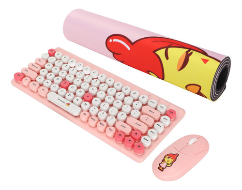 Combo Raton Teclado Inalambrico Usb Ergonomica Silenciosa