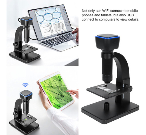 Microscopio Digital 2000x Doble Lente Hd Wifi Usb