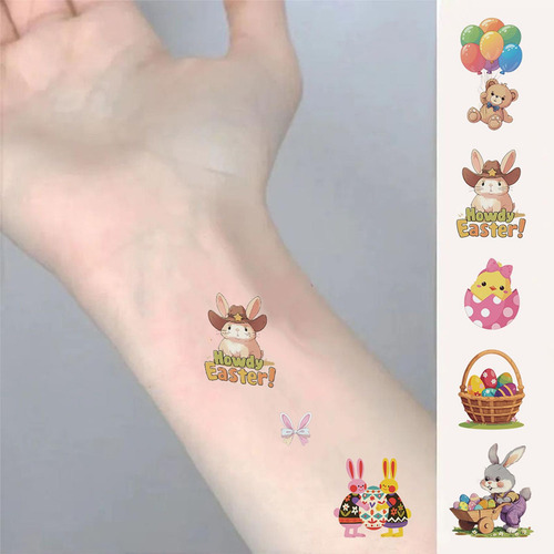 Tatuaje Temporal De Pascua Pegatinas De Tatuaje De Pascua 10